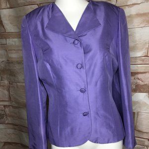 Talbots Petits 100% pure silk women' blazer jacket